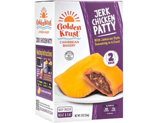 Jamaican Style Jerk Chicken Beef Patty, 2ct Golden Krust