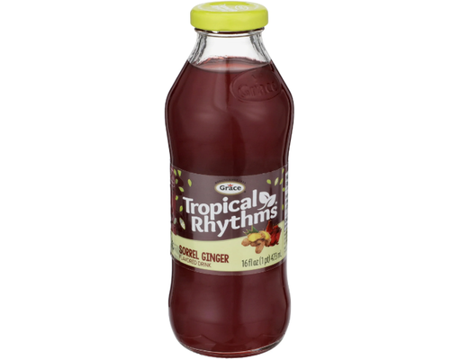 Tropical Rhythms Sorrel Ginger Drink 16 fl oz Grace