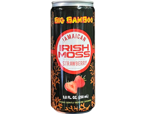 Irish Moss Jamaican Drink Strawberry 9.8 fl.oz, 24/case Big Bamboo