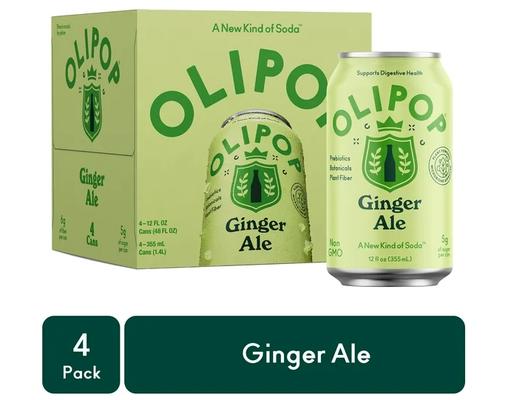 Prebiotic Soda Ginger Ale 12 fl oz, 4 pack Olipop