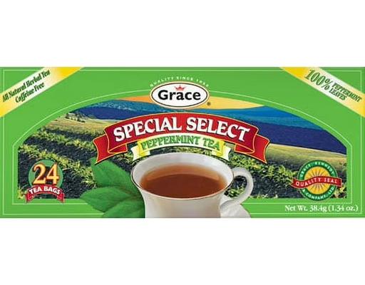 Peppermint Tea 1.09 oz, 24 pack Grace