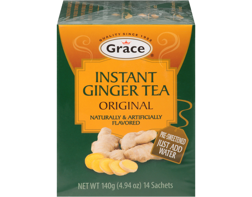 Instant Ginger Tea Original 10g, 14 sachets Grace