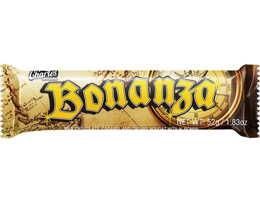 Bonanza - Almond Chocolate Bar 52g, 12 pack Charles