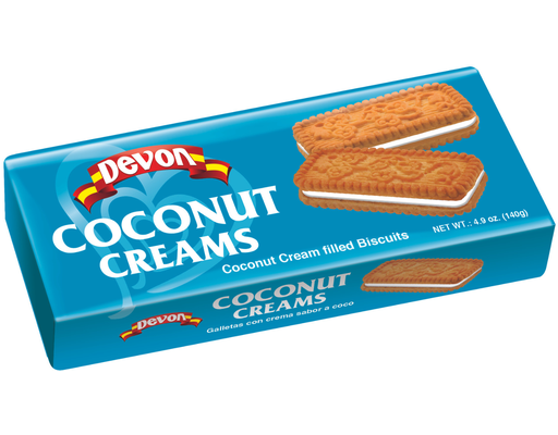 Coconut Cream Biscuits 4.9 oz, 12 pack Devon