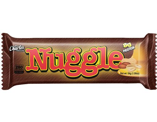Nuggle - Peanut Chocolate Bar 52g, 12 pack Charles