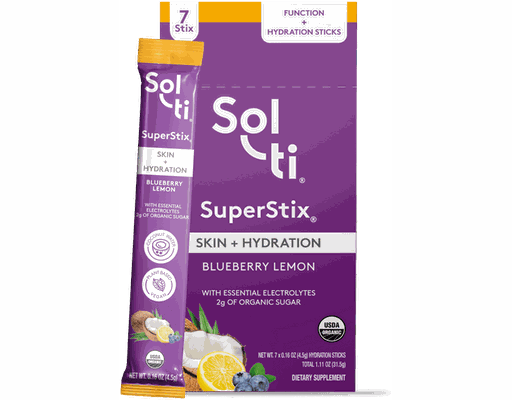 SuperStix Skin + Hydration Blueberry Lemon 16 oz Sol-ti