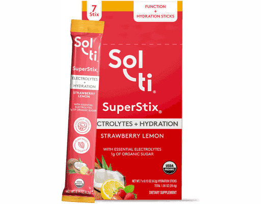 SuperStix Electrolytes + Hydration Strawberry Lemon 15 oz Sol-ti